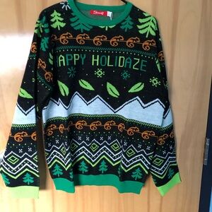 Shinesty Holiday Sweater with Green and Black Patterns new w tags